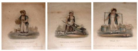SET OF SIX EARLY 19TH CENTURY, HAND COLOURED ENGRAVINGS, PUBLISHED 1812 BY S & J FULLER, “Chairs