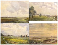 M K DICKER, SIGNED, OIL ON BOARD, Norfolk Landscape; and N FILBEE, SIGNED, OIL ON BOARD, inscribed