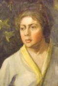 B TWENLOW, SIGNED AND INDISTINCTLY DATED, WATERCOLOUR, Head and Shoulders Portrait of a Lady,