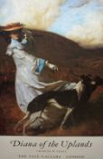 FRAMED GALLERY COLOURED PRINT, “Dinah of the Uplands, Charles W Furse, The Tate Gallery, London”,