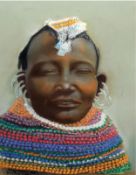 MARY ASHTON, SIGNED AND DATED 1987, PASTEL, Inscribed “Kenyan Girl”, 18” x 12”
