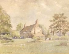 AUDREY R VAULKHARD, SIGNED AND DATED 1976, PASTEL, “The Old Farm, Little Snoring”, 9” x 12”