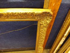 GOOD QUALITY 20TH CENTURY GILT GESSO PICTURE FRAME, 20 ½” x 24 ½”