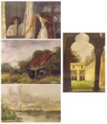 DOROTHY SPINK, SIGNED, GROUP OF FOUR PASTELS, Landscape Studies and other, assorted sizes (4)