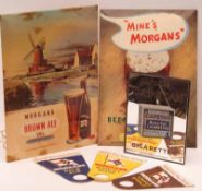 Morgan’s Brown Ale Advertising Signs, Mine’s Morgan’s Morgan’s Brown Ale (depicting Cley Mill), each