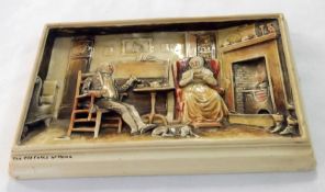 An Osborne Ivorex Plaque entitled “The Old Folks at Home”, 6 ½” x 9”