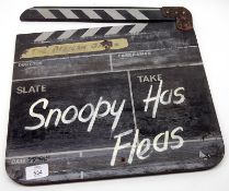 A Vintage Clapperboard, Snoopy Has Fleas