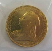 UK Queen Victoria 1899 Sovereign (Melbourne)