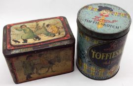 Two Vintage Tins: one large Colman’s Mustard Tin; together with a Lyons Toffieskotch Sweet Tin