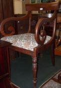 A set of six 19th Century Mahogany Bar Back Dining Chairs, comprising one Carver and five Single