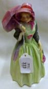 A Royal Doulton Figure, “Miss Demure”, HN1263 (loss to tip of parasol handle), 7 ½” high