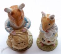 Two Royal Doulton Brambly Hedge Figures: “Dusty Dogwood”; “Dusty and Baby” (2)