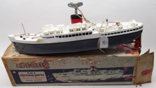 Tri-ang Toys, Ocean Liner RMS Pretoria Castle, clockwork powered Model Boat, length 20”