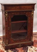 A good 19th Century Walnut Pier Cabinet of rectangular form, applied throughout with gilt metal