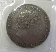 UK George III 1818 LIX Crown