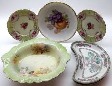 A Mixed Lot: various Carlton Ware flower-formed and leaf-formed Table Wares, comprising three