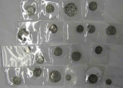 Packet: twenty assorted UK Hammered Silver Coins, v mixed condition (20)