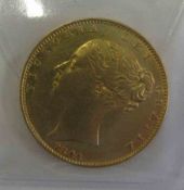 UK Queen Victoria 1844 Sovereign