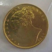 UK Queen Victoria 1855 Sovereign