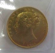 UK Queen Victoria 1854 Sovereign