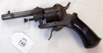 Small Vintage Rimfire Revolver, 3 ½” barrel, 7 ½” overall