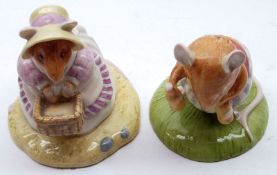 Two Royal Doulton Brambly Hedge Figures: “Mrs Saltapple” and “Basil” (2)