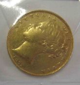 UK Queen Victoria 1872 Sovereign