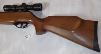 SMK19 Air Rifle, 16” barrel, fitted with telescopic sight, 43” overall