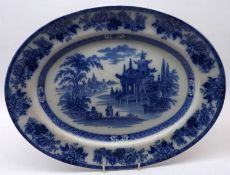 A Doulton Oval Madras pattern Meat Plate, 15 ½” diameter