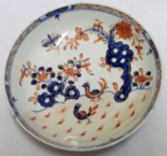 A small 18th Century Tea Bowl decorated with a Redgrave type pattern with cock and hen, 5” wide