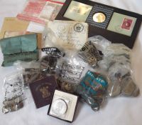 Box: assorted mainly UK Coins plus a few Bank Notes etc