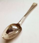 A pair of George III Tablespoons, Old English pattern, 9” long, well-marked for London 1805 by
