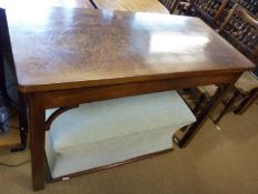 A 19th Century rectangular Mahogany Side Table, raised on four square legs, 48” wide.