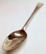 A George III Tablespoon, Old English pattern, 8 ¾” long, well-marked for London 1795, Makers