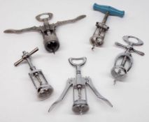 A Mixed Lot of various early/mid-20th Century Corkscrews, mainly double-action examples of German,