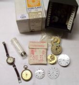 A Box of assorted Pocket and Wristwatch Ladies Wristwatch, etc, (qty)
