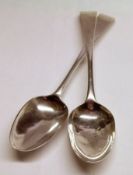 A George III Tablespoon, Old English pattern, base marked for London 1778, makers mark HB, (Hester