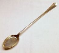 A George VI Sundae Spoon, Hanoverian pattern, egg shaped bowl, 9” long.