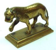 A small Chinese Meiji type Model of a Leopard, 2” high.