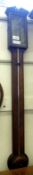 A 19th Century Mahogany Stick Barometer, C B Peuerellij & Co, broken arched pediment and central