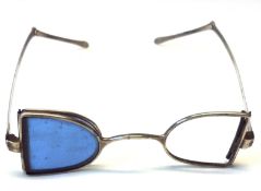 An interesting pair of George IV Silver Safety Spectacles with one (of two) “D” shaped lenses and