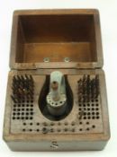 A fitted Box of various Watchmakers Drills, 7 ½” wide