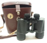 A pair of Carl Zeiss Jena Jenoptem Multi-coated 10 x 50 Binoculars, in original Leather Case,