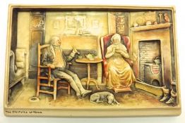 An Osborne Ivorex Plaque entitled “The Old Folks at Home”, 6 ½” x 9”