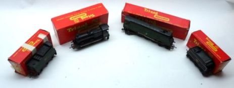 Tri-ang Railways Winston Churchill Diesel Locomotive and Tender; together with Tri-ang Black Tank