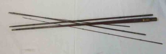 Vintage Weekes, Dublin Cane Trout Rod 11ft 5”, two top tips