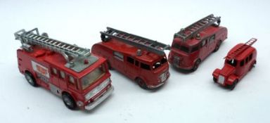 Dinky Toys Fire Engine No 555, Dinky Supertoys Fire Engine No 955, Dinky Toys Repaint Streamlined