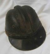 Vintage German Leather Mining Helmet by Lindgens “Libro Spezial”