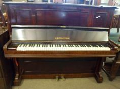 A late 19th/early 20th Century Overstrung Mahogany Cased Upright Piano, by C Bechstein Berlin, 59”