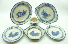 A group of Royal Doulton “Norfolk” Wares: a double-handled Octagonal Sandwich Dish, 10” diameter;